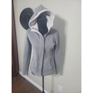 The North Face Gray Fleece Lined Hooded Jacket‎ Womens XS